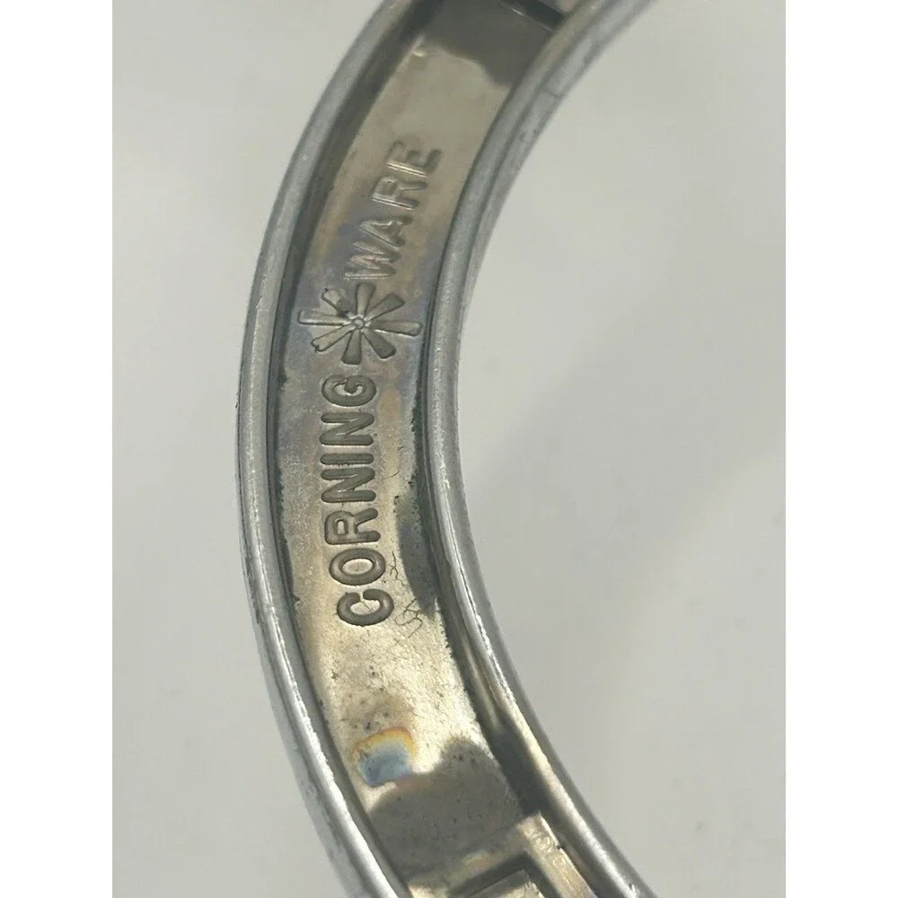 Vtg CORNINGWARE Casserole Trivet CHROME Metal Serving Cradle P-11-M-1 RETIRED
